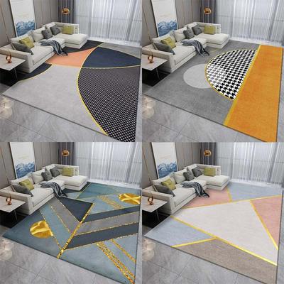 Tapetes de Chão com Padrão Abstrato Geométrico Simples Decoração de Entrada de Porta Tapetes de Chão para Sala de Estar da Casa