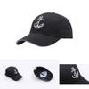 Unisex Summer Baseball Cap With Water Anchor Embroidery And Adjustable Fit