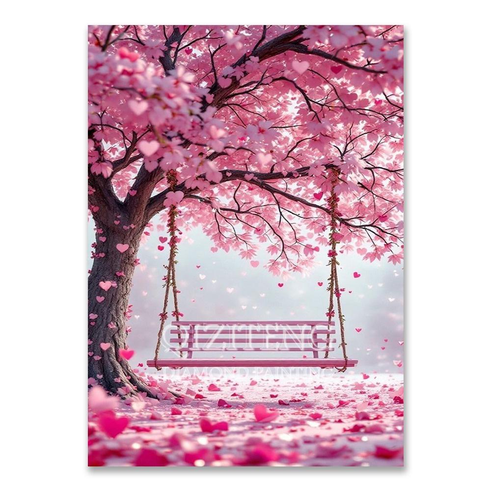 Europäische Architektur 5D DIY Diamantmalerei Set Naturlandschaft Voll Diamant Mosaik Kreuzstich Set Raumdekoration Geschenk