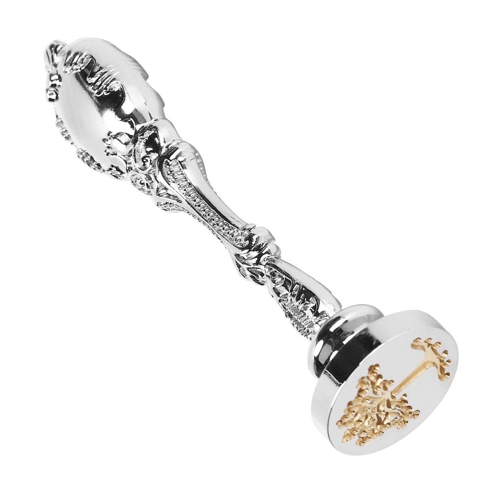 Removable Head Wax Stamp Handle Metal Handle Sealing Stamp Metal Wax Stamp For Greeting Cards