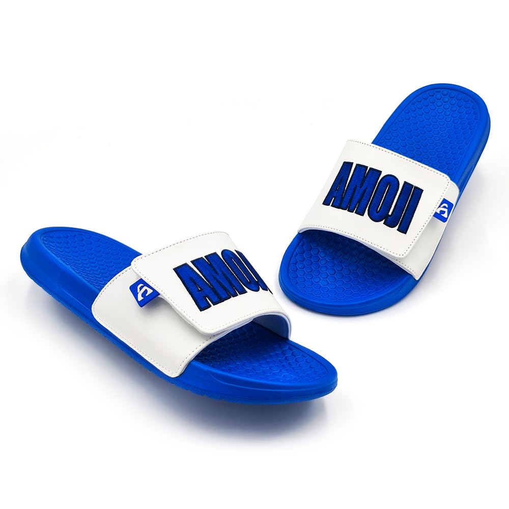 Amozi Shower Slide Balcony Sports Magic Beach Adjustable Velcro Gym Room Summer Indoor and Outdoor SS1805 Size Men's Sandals, Women's Slippers,