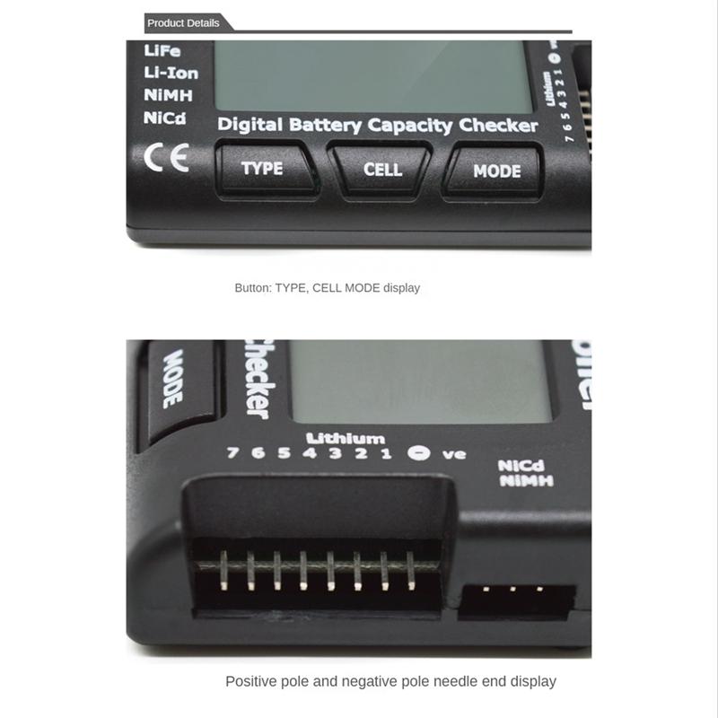 A96I-Digital Battery Capacity Checker Battery Capacity Checker With Balance Function For Life Li- Nimh Nicd