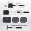Alloy Rod Auto Windshield Brush Portable Reusable Washable Triangular Replacement Microfiber Cleaning Tool Accessories
