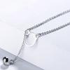 S925 Sterling Silver Necklace Cat Bell Korean Style Simple All-Match Clavicle Chain