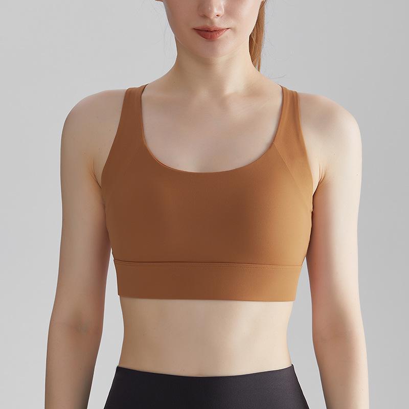 CD High-Impact Sports Bra: Shockproof, Antibacterial, One-Piece Design with Adjustable Straps