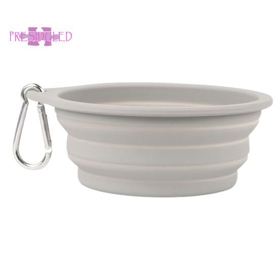 Bol pentru animale de companie de 600 ml, convenabil, pliabil din silicon, portabil, ușor de curățat - bol pentru hrană pentru pisici și câini