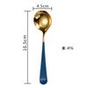 304 Stainless Steel Smooth Premium Spoon Multiple Colors Cute Dessert Spoon for Home Use Round Head Thick Gold Silver Spoon