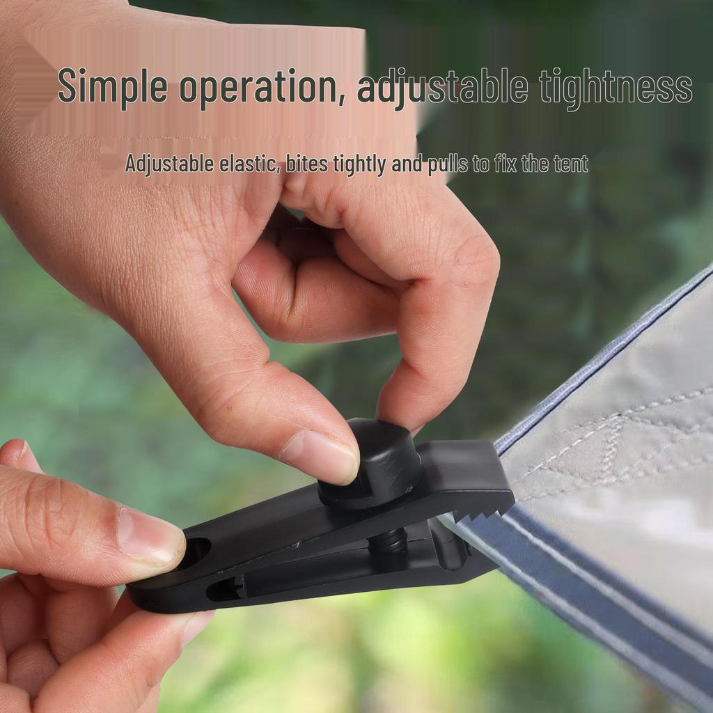 Windproof Nylon Tent Clip Multi-functional Shark Buckle Hook for Outdoor Camping