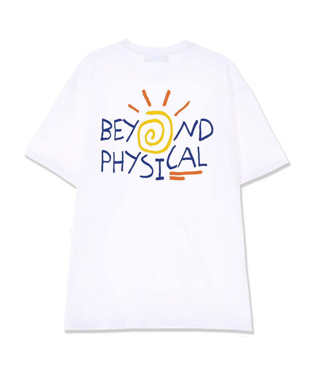 Astral Projection Beyond Physical Supima Cotton Round Neck Short Sleeve T-Shirt_White L