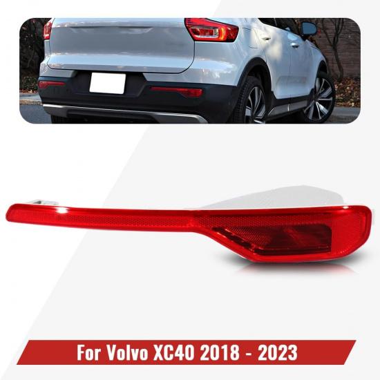 Rear Bumper Reflector Fit for 2018 2019 2020 2021 2022 2023 Volvo XC40,Without bulbs,Rear Bumper Tail Light Shell Brake Reflector Lamp Cover Replace