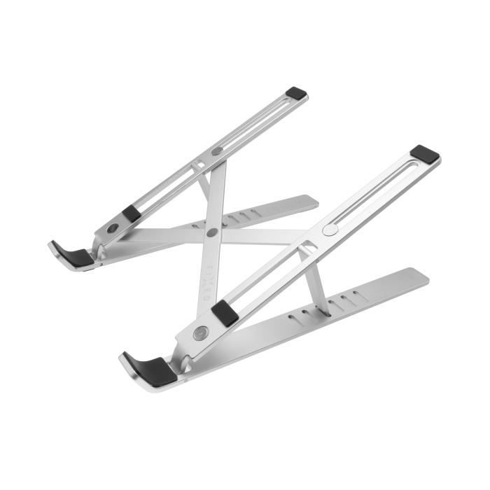 FIXED Frame Fold support pliable en aluminium pour ordinateurs portables et tablettes, argenté