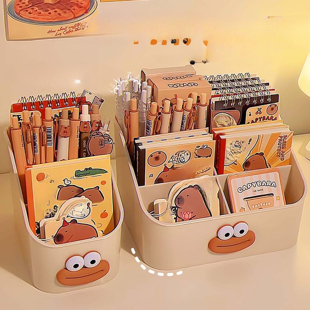 Lustiger Stifthalter Studenten Kinder Große Kapazität Desktop Aufbewahrungsbox Mädchen Büro Schreibwaren Unordnung Organizer Regal