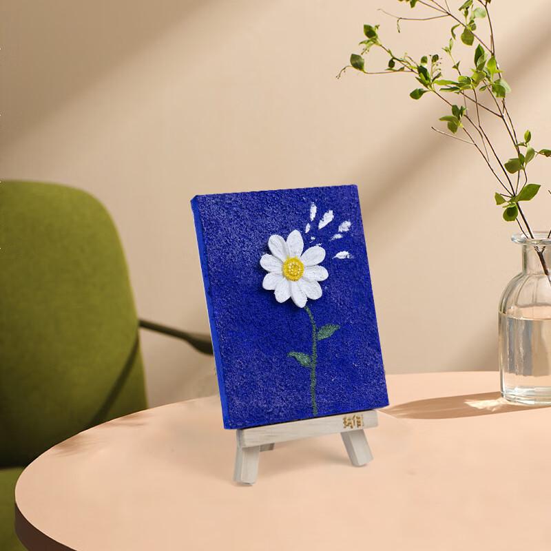 

Handmade Daisy Sand Art Painting