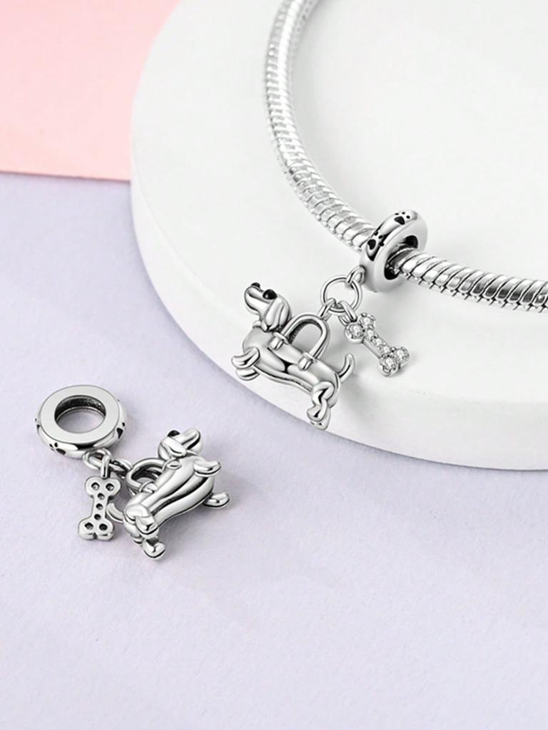 Dachshund Traveling Cat Beads Charm Copper Plated Fit Charms Copperoriginal Bracelet For Jewelry Making Diy Charm