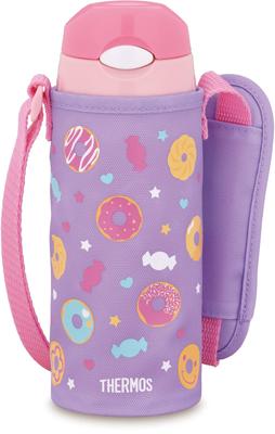 Water Vacuum Insulated Straw Purple For For Going To Kindergarten And For Cooling Bottle, Bottle, 400ml, Pink, Children, School, Only,