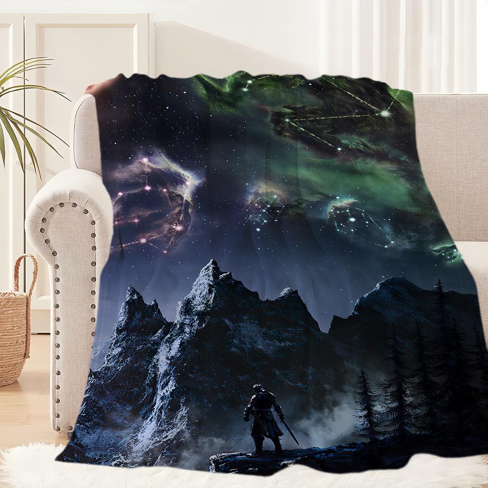 Spiel v S-skyrim-s Decke Plüsch E-elder-s Nickerchen Sofa Teppich für Wohnzimmer S-Scrolls Büro Schlafzimmer Geburtstag Zuhause Reise Kinder Geschenke