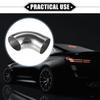 ABSOPRO Auspuff Ansaugkrümmer 63mm 120mm 100mm Bein 90 DIY Auspuff Ansaugung Universell für Autos und 304 Edelstahl Silber 2 Stück Rohr/Ladeluftkühlerrohr/Luft
