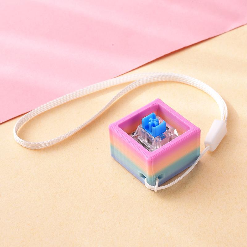 Portable Pocket Stress Relieving Toy with Button Lanyard Anxiety Alleviation for Daily Commute Travel Gifts