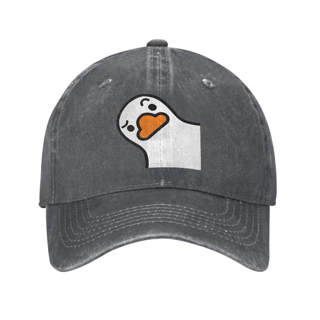 Summer White Goose Hey Bro Baseball Cap Sun  Hot Sale Print Washed Trucker Hat Men Adult Casual Running Hippie Baseball Caps