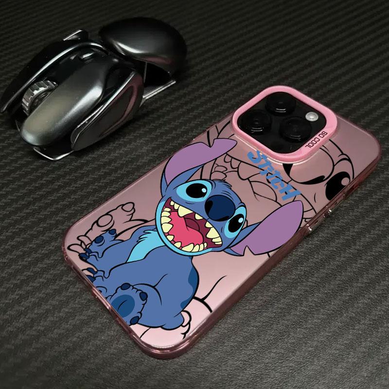 Lilo Stitch Cartoon Phone Case For iPhone 11 12 13 14 15 16 17 Pro Max 16e 17E 17 Air Plus 13 Mini Shockproof Fundas Back Cover