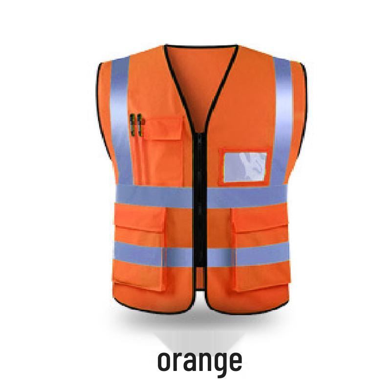 Ayoub Multi-Pocket Reflective Safety Vest
