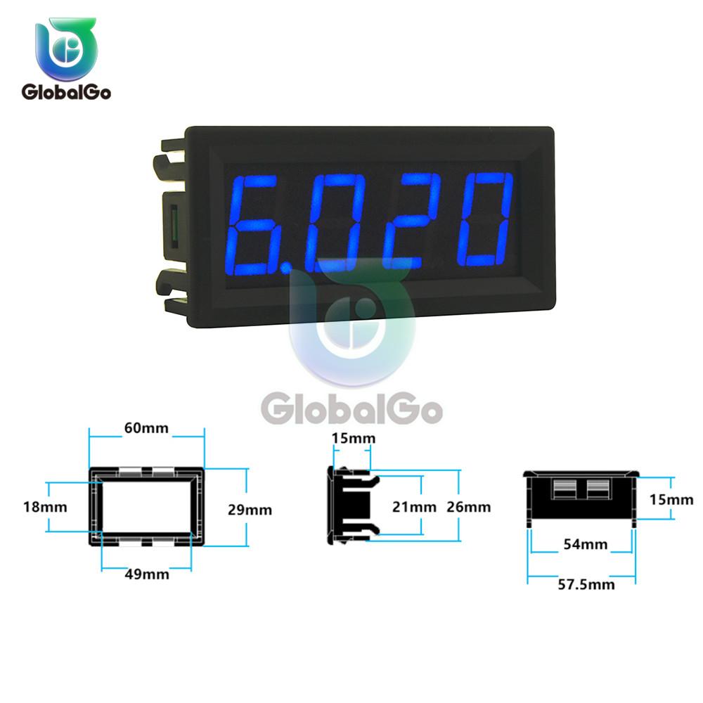 Mini Digital-Amperemeter DC 30V 10A Panel Ampere Strommesser Tester Detektor 0,56" Dual-LED-Anzeige Auto