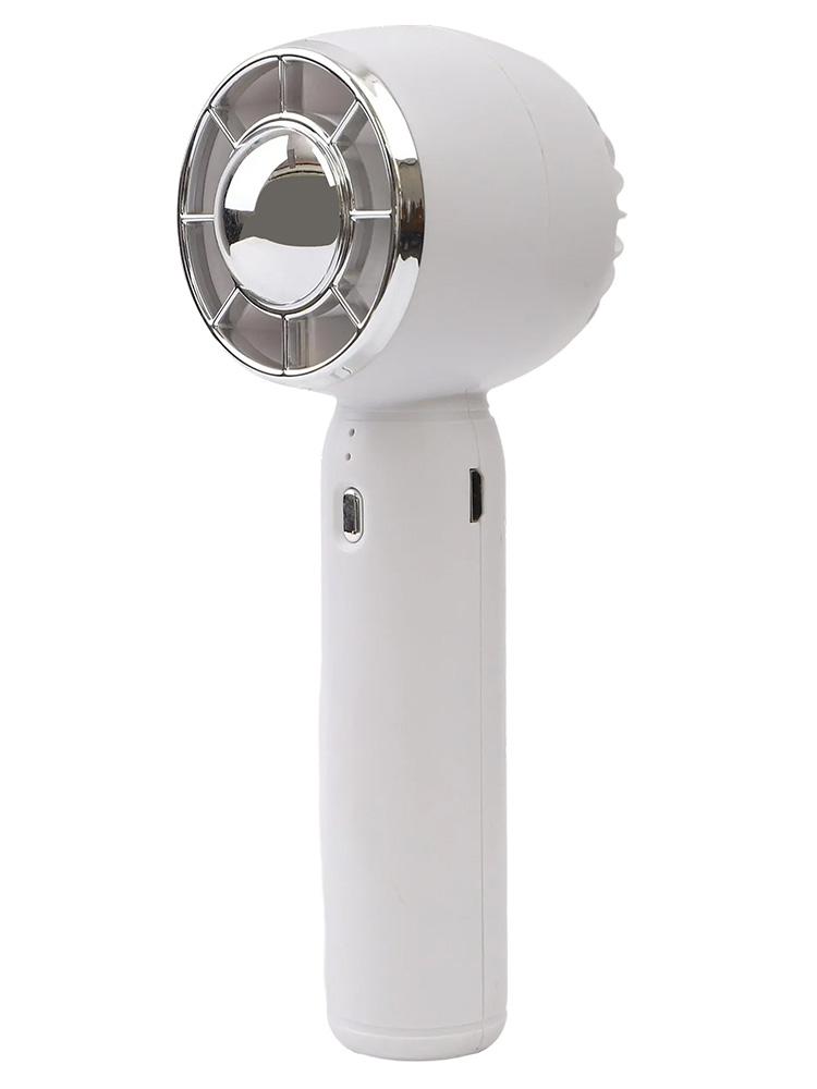 Compact Portable Handheld Fan Air Cooler with Quiet Operation and USB Rechargeable Battery for Travel Enthusiasts