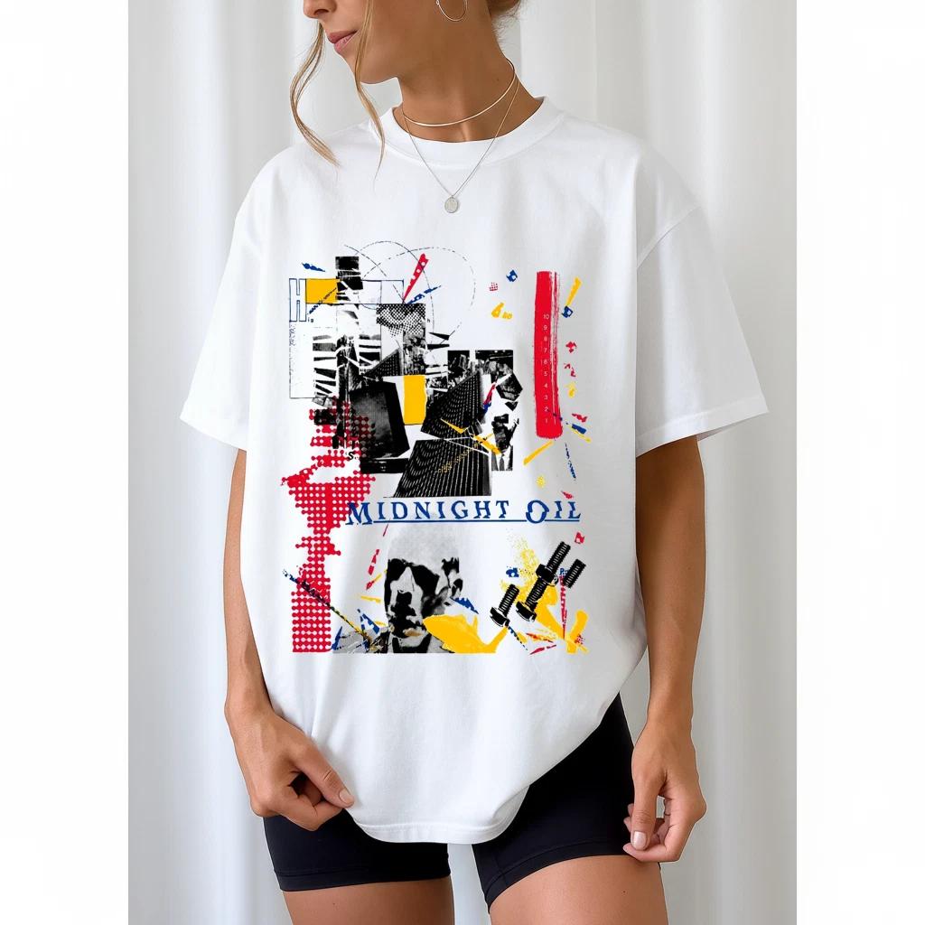 Midnight Oil Rare Band Unisex Cotton T-Shirt – All Sizes XL