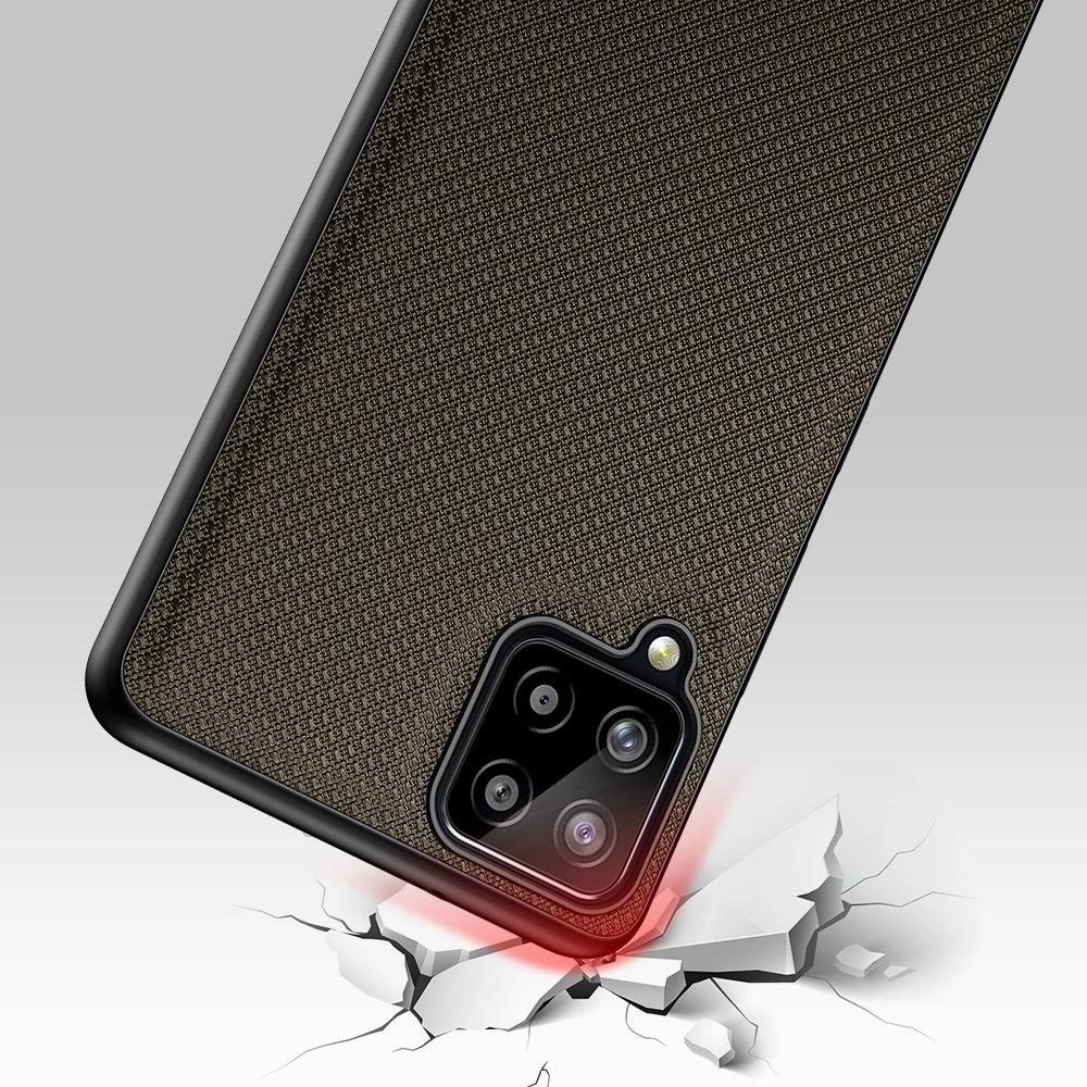 Dux Ducis Fino Case Cover Covered with Nylon Material Samsung Galaxy A22 4G Green