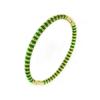 Gold Bamboo Pattern Women's Bracelet with Colored Epoxy Resin