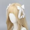 Lace Design Gothic Hair Clips Rhinestone Decoration Chain Detail Rhinestone Hair Accessories Cross Pendant Bow Shape