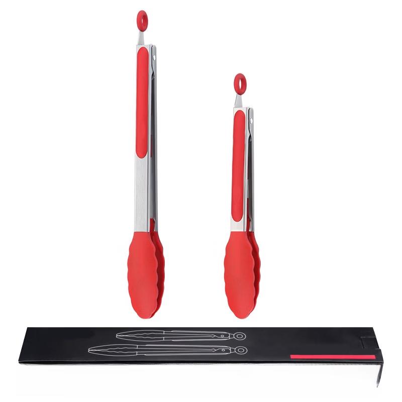 

Silicone Kitchen Tongs Set (9-inch & 12-inch, 4-Piece)