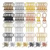 350Pieces/set for Key Chain Rings Kit Screw Eye Pins Jump Ring Split for Key Chain Ring Parts for Crafts and Jewelry Mak