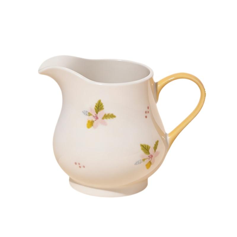 

SOLECASA 260ML Ceramic Teapot Floral/Letter Coffee and Milk Pot Mini-Vase Afternoon Tea kettle Dishwasher Safe Home Drinkware цветочный
