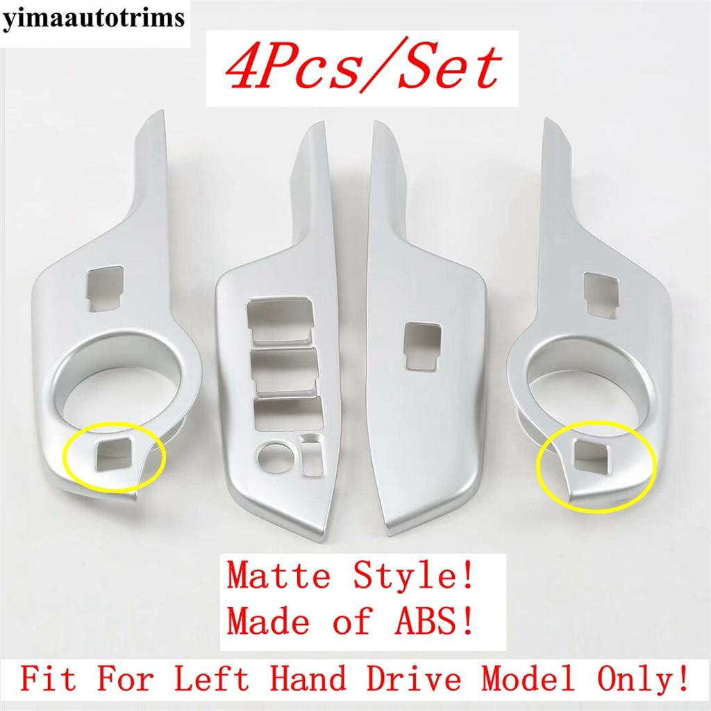 Armrest Window Glass Lift Button Panel Switch Frame Decoration Cover Trim For Toyota C-HR CHR 2016 -  Accessiories Interior