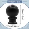3 Lamp Finials with Thread, Replacement Metal Knob, Spherical Knob for DIY, Lampshade Nut,
