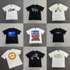 Unisex Streetwear Oversized Cotton Tee With Geometric Print Loose Fit Short Sleeve T-Shirt Men Women