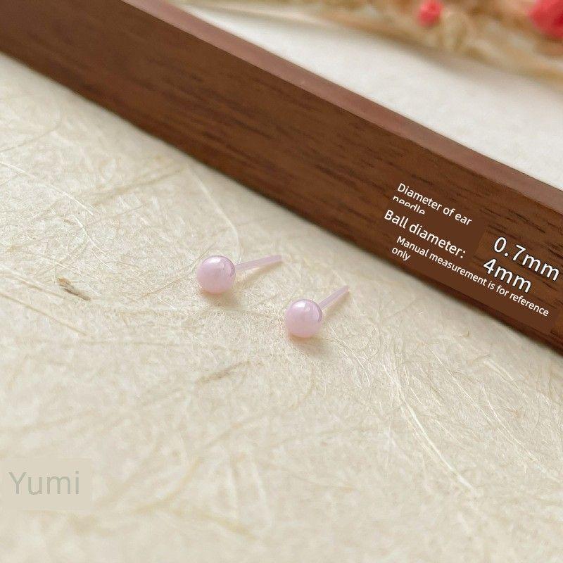 

[Скидка 50% на вторую штуку] Медицинский биологический фарфор Пирсинг для ухода за проколотыми ушами Керамический плаг для растягивания ушей Сон Не нужно снимать Пирсинг для козелка уха [Raising Ear Pole Not Allergic] Doudou-Light Pink