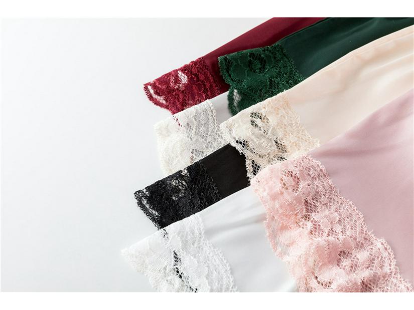 Women's Lace Trim Anti-Exposure Silk-Inspired Loose Shorts - Plus Size Summer Safety Leggings