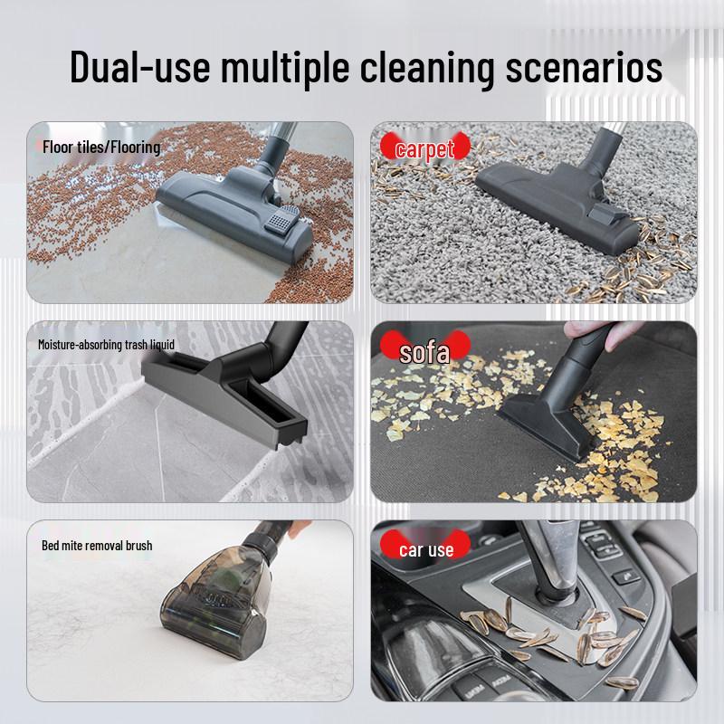 Jeno Industrial Vacuum Cleaner: High Suction for Home, Car, Land, and Grout Cleaning.