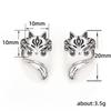 New Trendy Fox Shape Clip Earrings For Women Antique Silver Color Ear Cuff Girl Statement Jewelry