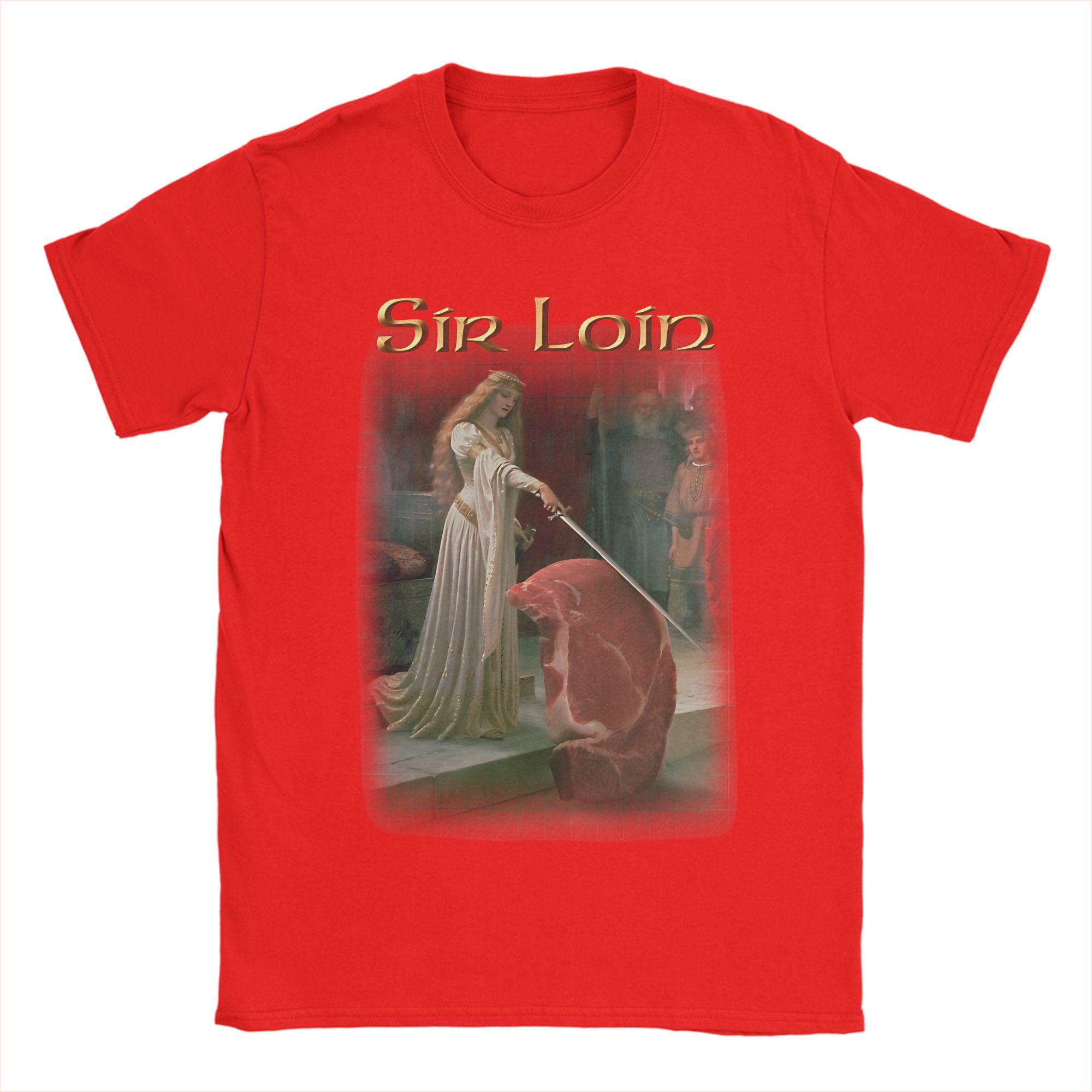 Sir Loin Steak TShirt Summer Fashion TShirts Unisexs Cotton O Neck Plus Size 5XL Clothing Short Sleeve Y2K Basic Tops S