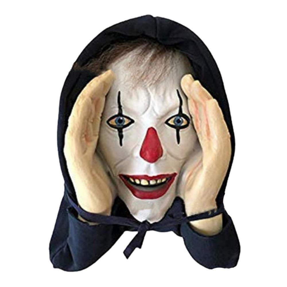 Adesivo PVC Spaventoso Peeper Freak per Interni ed Esterni Spettrale Casa Festa Spaventi Adesivo per Finestra Maschera da Appendere alla Finestra