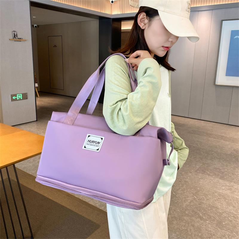 New foldable travel bag, short-distance portable, large-capacity fitness bag, light, ready for delivery, storage, business trip duffel bag