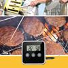 Waterproof Digital Food Thermometer Timed Temperature Meter Gauge Probe  Oven