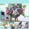 Exquisite 21-head Artificial Peony Tea Rose Bouquet Perfect For Wedding Decor