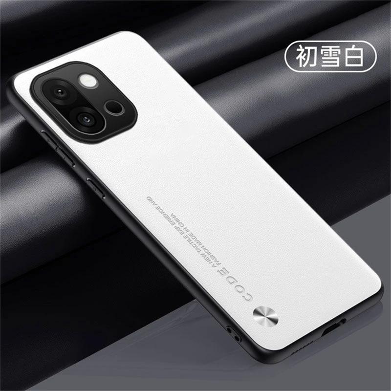 For Oneplus 15 Plain PU Leather Matte Phone Case For One Plus 15 1+15 Silicone Ultra Thin Soft Frame Shookproof Bumper Cover