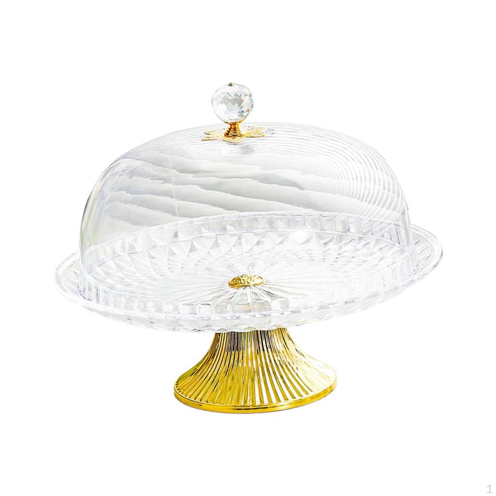 Bread Plate Cake Display Tray Food Vanity Dessert Holder Cookie Dish for Buffet Birthday