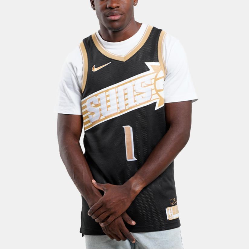 Nike Dri-FIT Devin Booker Phoenix Suns Fan Edition Letter Print V-Neck Pullover Basketball Jersey Men Jersey Black FN5905-053