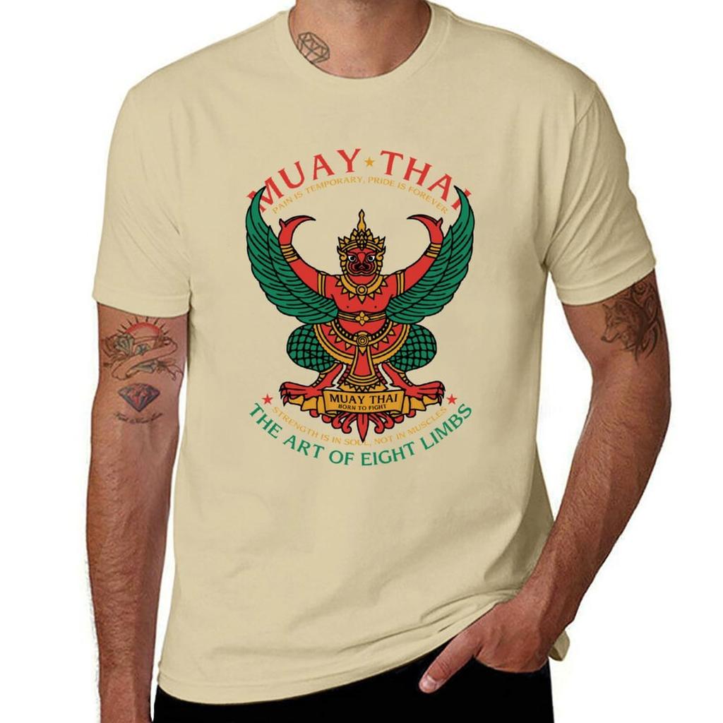 Muay Thai Sak Yant Garuda T-shirt snabbtorkande anpassad design din egen animekläder sommar 2025 herrskjortor grafisk t-shirt
